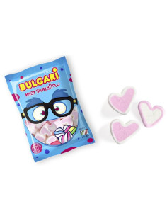 MASMELOS INTERDULCES NUBES CORAZON ROSA/BLANCO 250UND