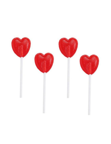PIRULETAS LP CORAZON CUPIDO B.200U ROJAS