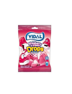GOMAS VIDAL BESOS FRESA/NATA AZUCAR B.90GR