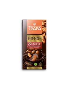 CHOCOLATE TRAPA ALMENDRA 70%NEGRO 175GR