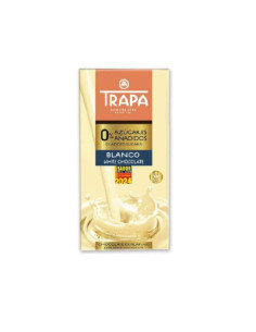 CHOCOLATE TRAPA 0% S/AZ BLANCO 90GRS