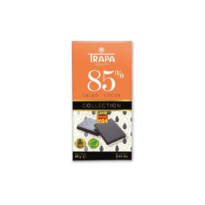 CHOCOLATE TRAPA 85%CACAO 85GR COLLECTION