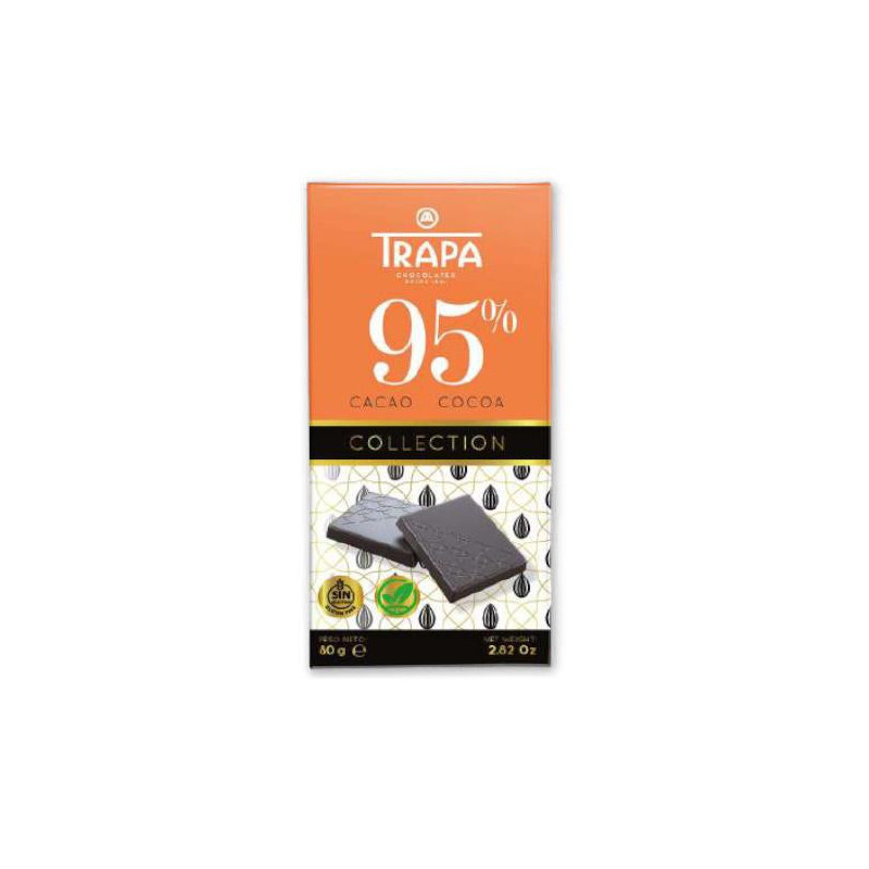CHOCOLATE TRAPA 95%CACAO 80GR COLLECTION