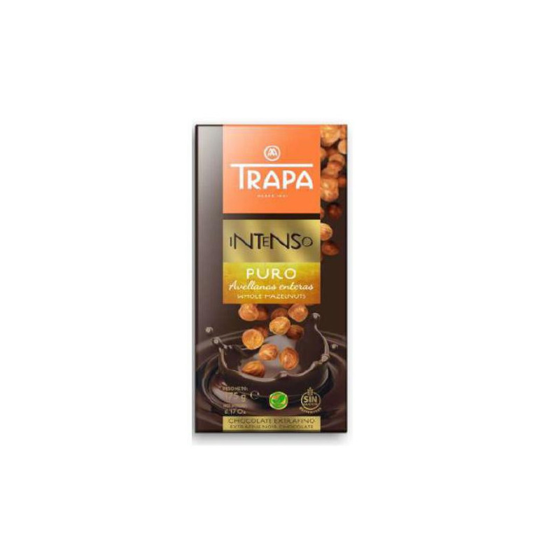 CHOCOLATE TRAPA AVELLANAS PURO INT.175GR