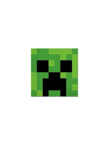 SERVILLETAS MACADAMIA MINECRAFT 20UND