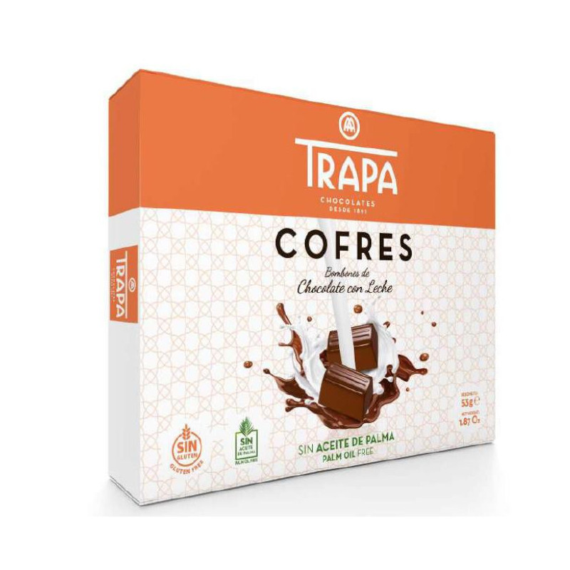 BOMBONES TRAPA COFRE LECHE 53GRS