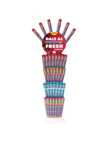 CARAMELOS MENTOS EXPOSITOR ESPIGA 54 UND
