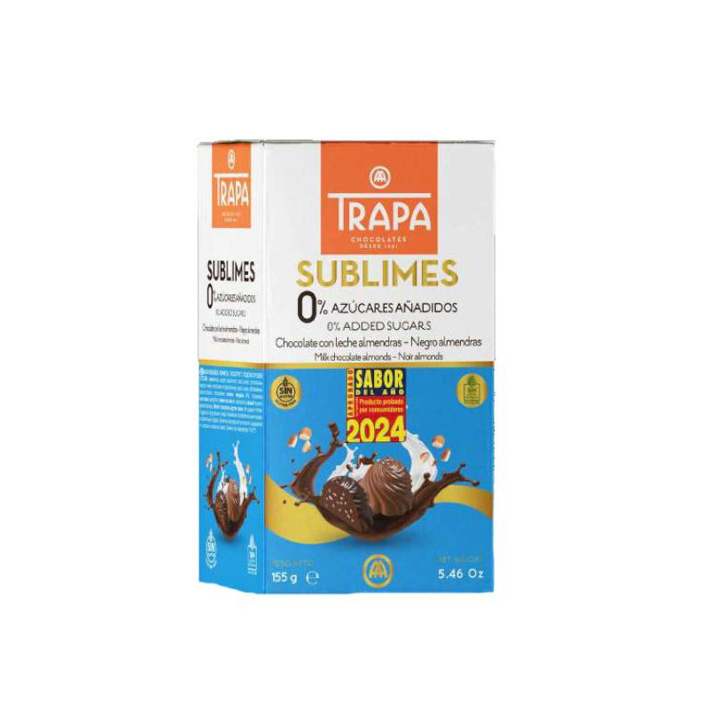 BOMBONES TRAPA SUBLIMES S/AZUCAR E.155GR