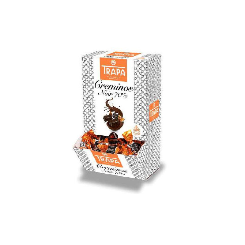 BOMBONES TRAPA CREMINOS NOIR 70% 500GR 140UDS