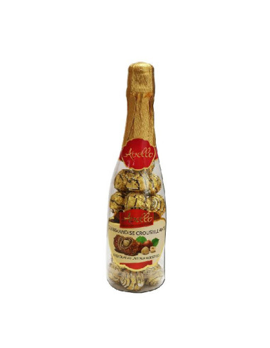 BOMBONES FRIDUL LECHE BOTELLA AVELLO 320GR 24UD