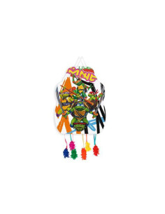 PIÑATA MACADAMIA TORTUGAS NINJA MED 1UND (33X46CM)