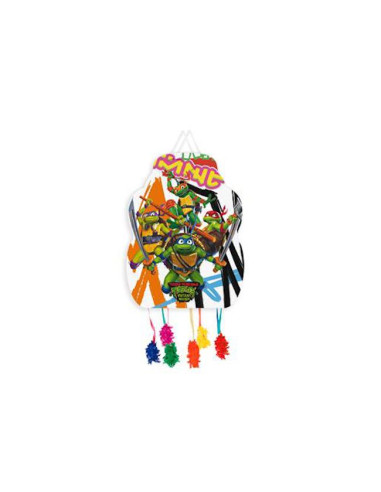 PIÑATA MACADAMIA TORTUGAS NINJA MED 1UND (33X46CM)