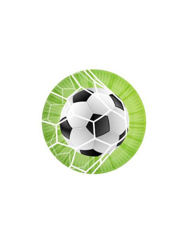 PLATOS MACADAMIA FUTBOL 8UDS (23CM)