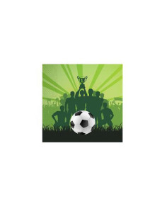 SERVILLETAS MACADAMIA FUTBOL 20UND