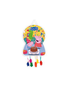 PIÑATA MACADAMIA PEPPA PIG GRANDE 1UND (46X65CM)