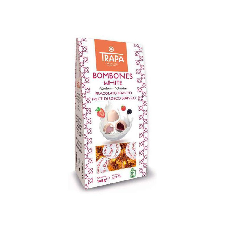 BOMBONES TRAPA WHITE 105GRS 7 BOMBONES