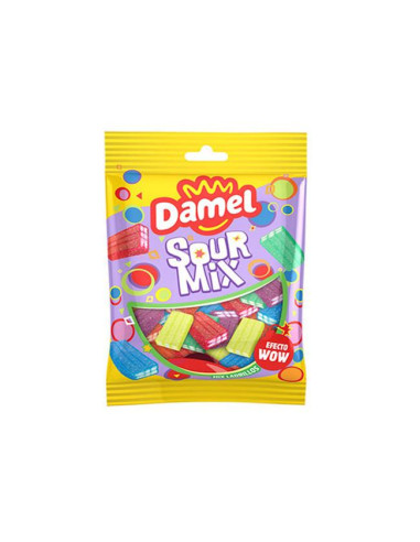 GOMAS DAMEL LADRILLOS SOUR MIX B.80GRS