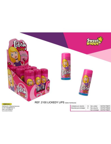 GOLOSINA DISGO LICKED LIPS ROLL-ON 12U