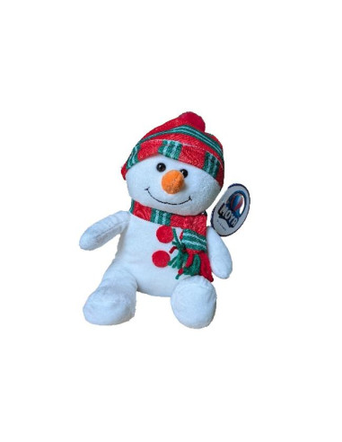 PELUCHE MUÑECO DE NIEVE 20CM